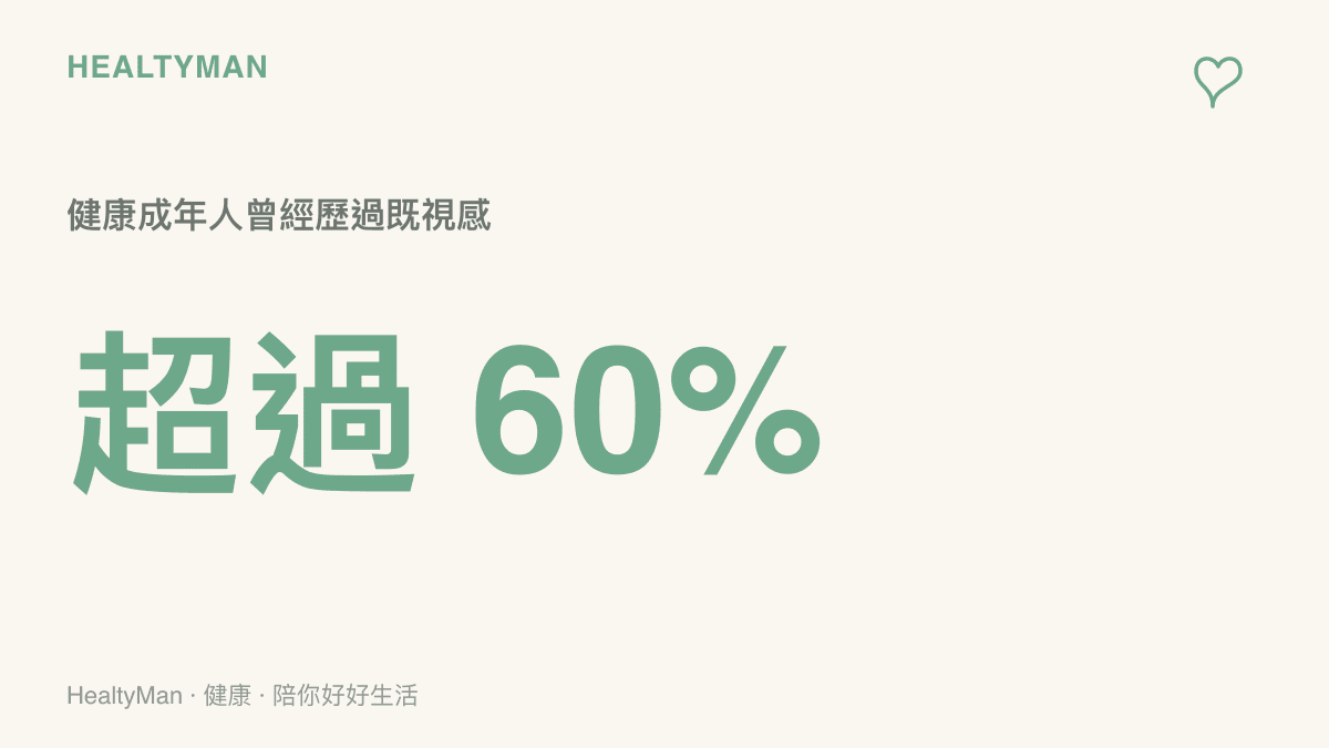 統計數據顯示超過百分之六十的健康成年人都曾有過既視感的體驗