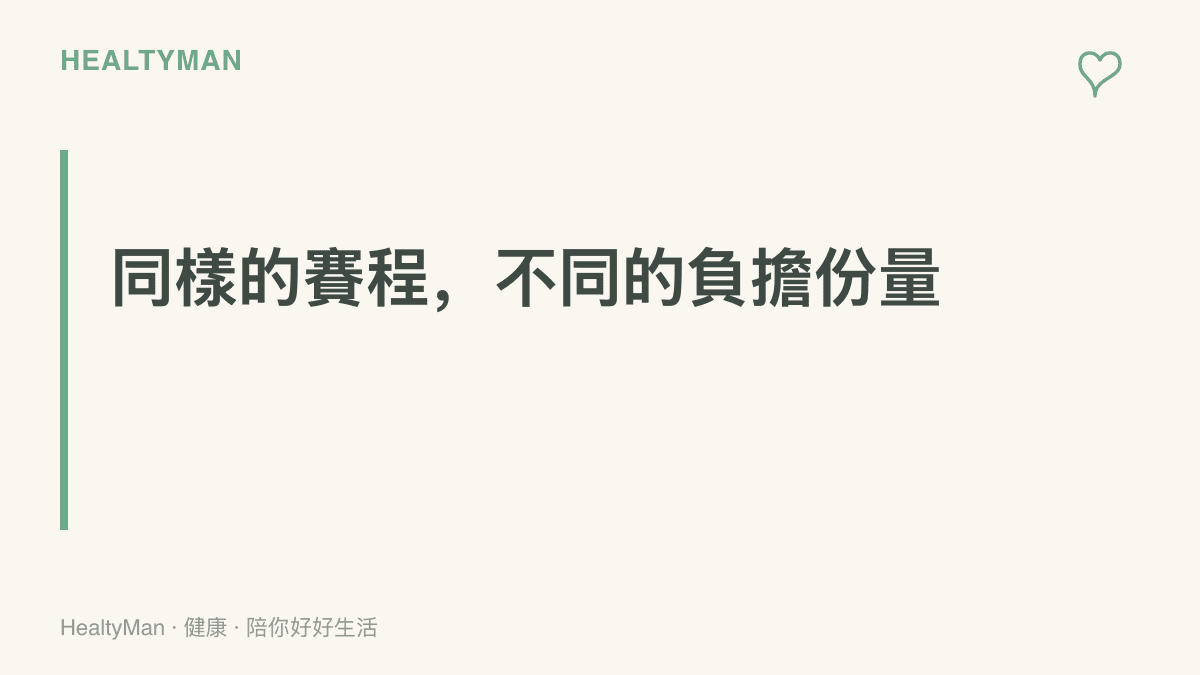 段落卡呈現不同生活型態的觀賽調整原則，學生、上班族、輪班者、隔天開車的人與有舊傷者各有適合的收機時間與休息頻率