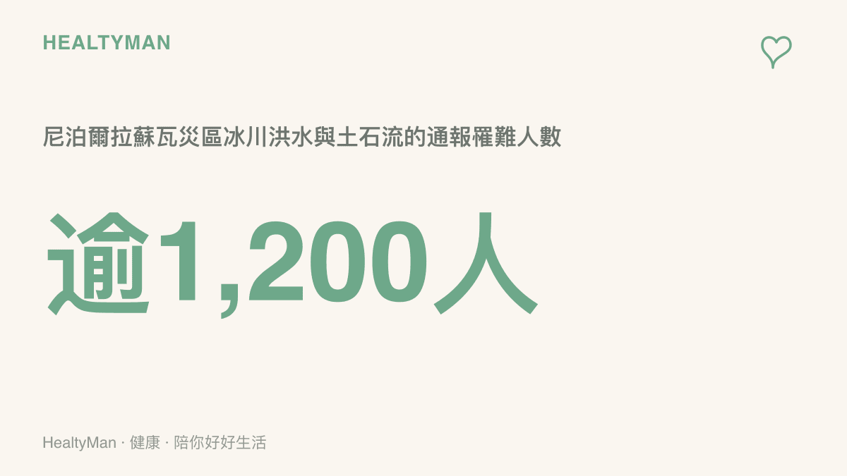 尼泊爾拉蘇瓦災區在冰川洪水與土石流過後，媒體播報時通報的罹難人數已超過一千二百人，且數字隨救援進度持續更新