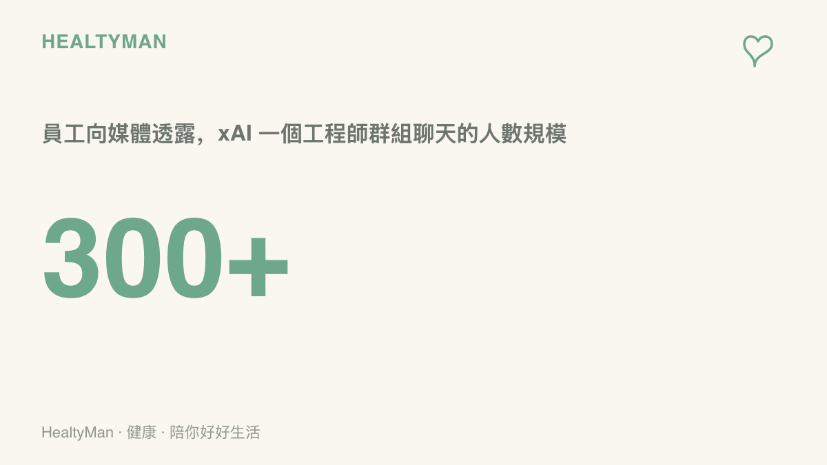 統計數字呈現 xAI 內部單一工程師羣組聊天就超過三百人，說明高壓工作環境裡訊息湧入與任務變動的規模