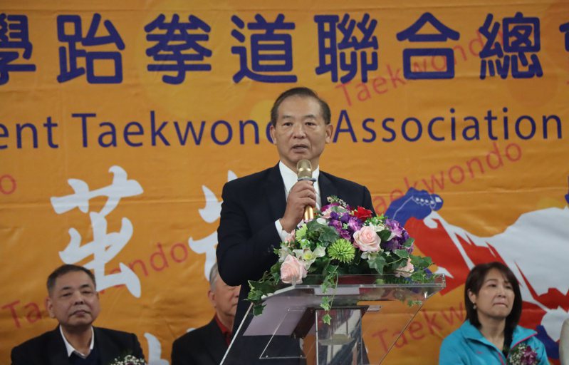 中華中小學跆拳道聯合總會長林德昭強調舉辦全中錦的目的是做公益而不是賺錢。圖／大會提供
