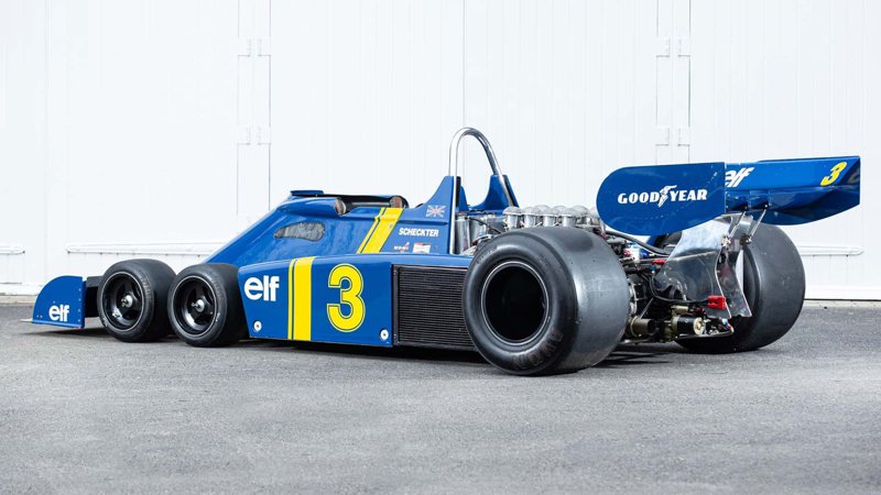 最奇特的F1六輪賽車Tyrrell P34複製品將進行拍賣。 摘自motor1.com