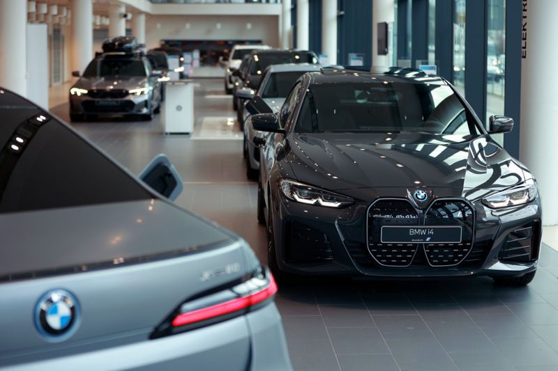 德國豪華車廠寶馬（BMW）異軍突起，上季電動車銷量激增。 （彭博資訊）